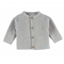 Gilet Maille Gris Chiné 3 Mois