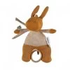 Peluche Mini Musical Coton Bio Paco Ocre