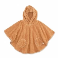 Poncho De Bain éponge Caramel