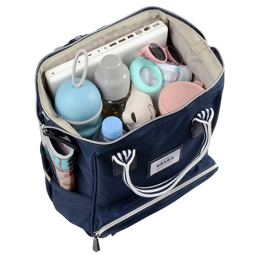 Beaba Sac à Dos à Langer Wellington Bleu Marine – Image 4