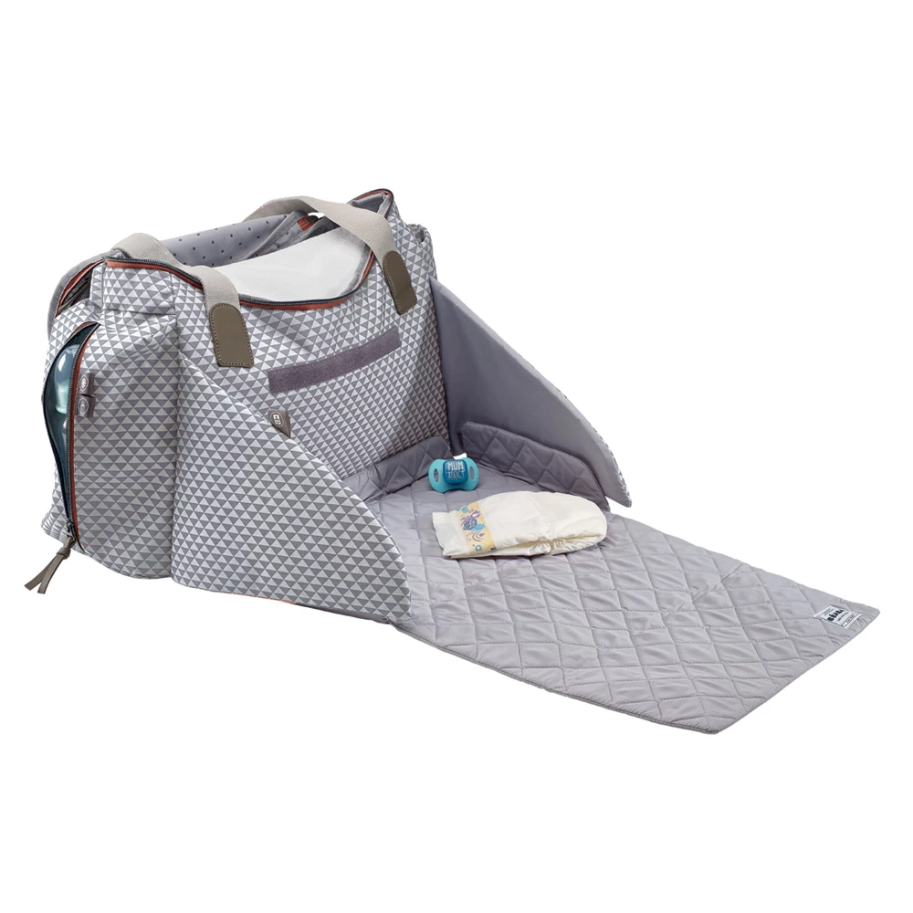 Beaba Sac à Langer Sydney 2 Play Print Gris – Image 2