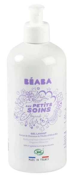 Beaba Gel Lavant Corps & Cheveux à L'huile D'olive Bio 500ml
