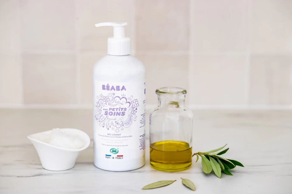 Beaba Gel Lavant Corps & Cheveux à L'huile D'olive Bio 500ml – Image 3