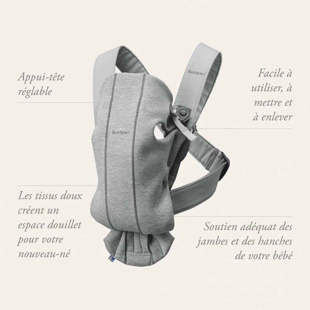 Babybjorn Porte Bébé Mini Coton Noir – Image 5