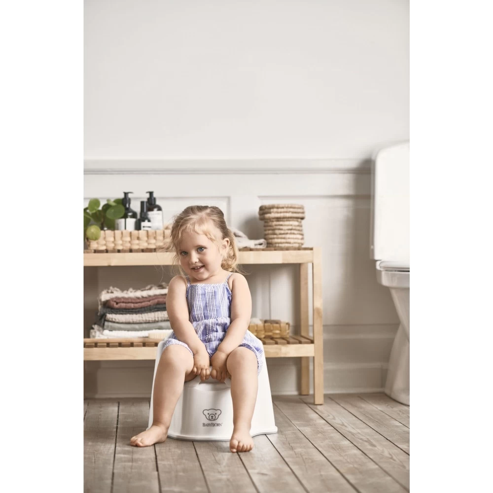 Babybjorn Pot Fauteuil Blanc Et Gris – Image 2