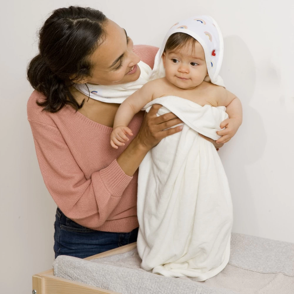 Sortie De Bain Bébé Serviette Papillon Rainbow – Image 4