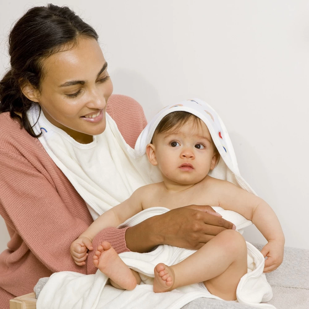 Sortie De Bain Bébé Serviette Papillon Rainbow – Image 5