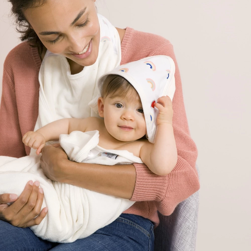 Sortie De Bain Bébé Serviette Papillon Rainbow – Image 6