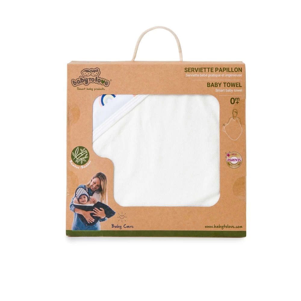 Sortie De Bain Bébé Serviette Papillon Rainbow – Image 8