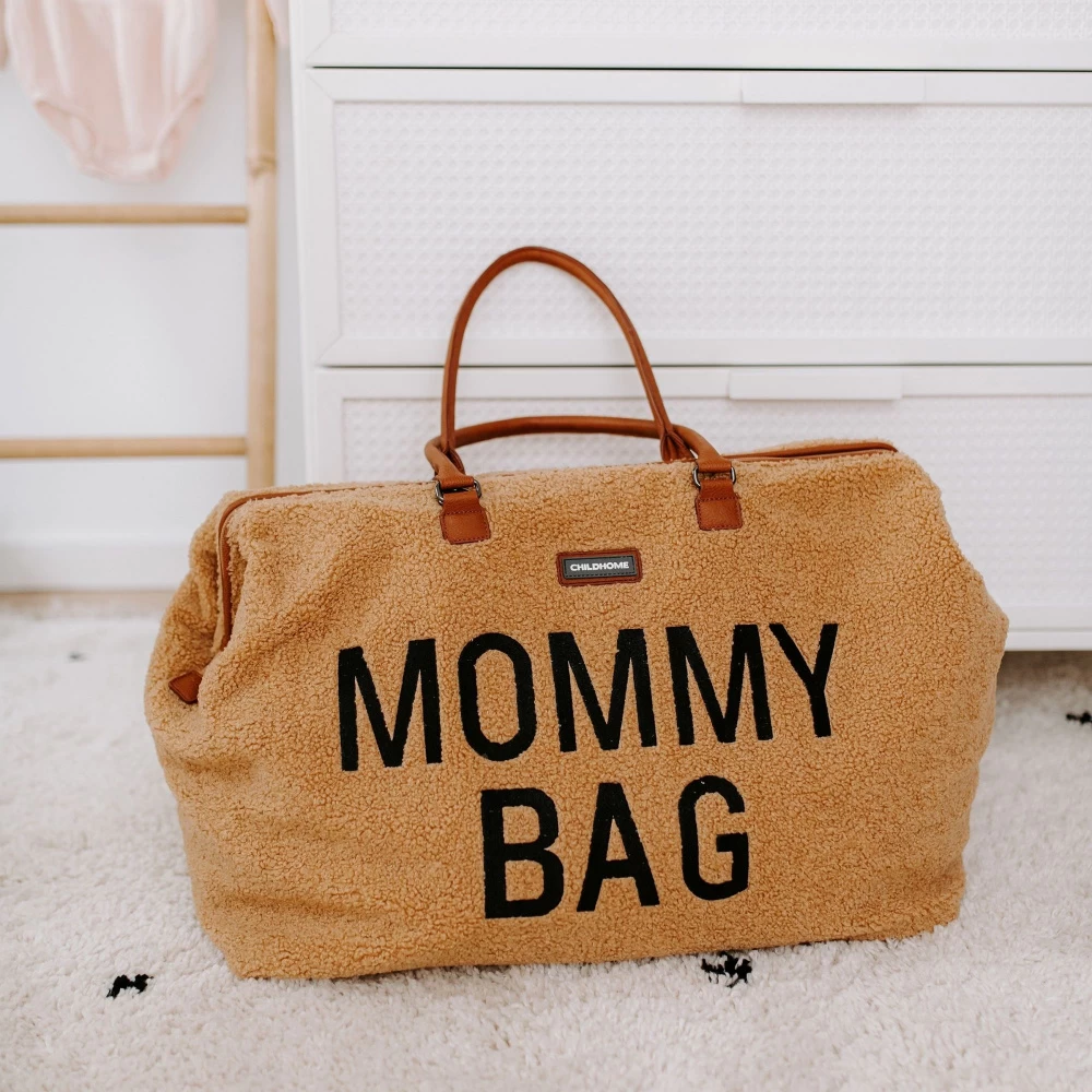 Childhome Sac à Langer Mommy Bag Teddy Beige – Image 6
