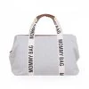 Childhome Sac à Langer Mommy Bag Signature Canvas Off White