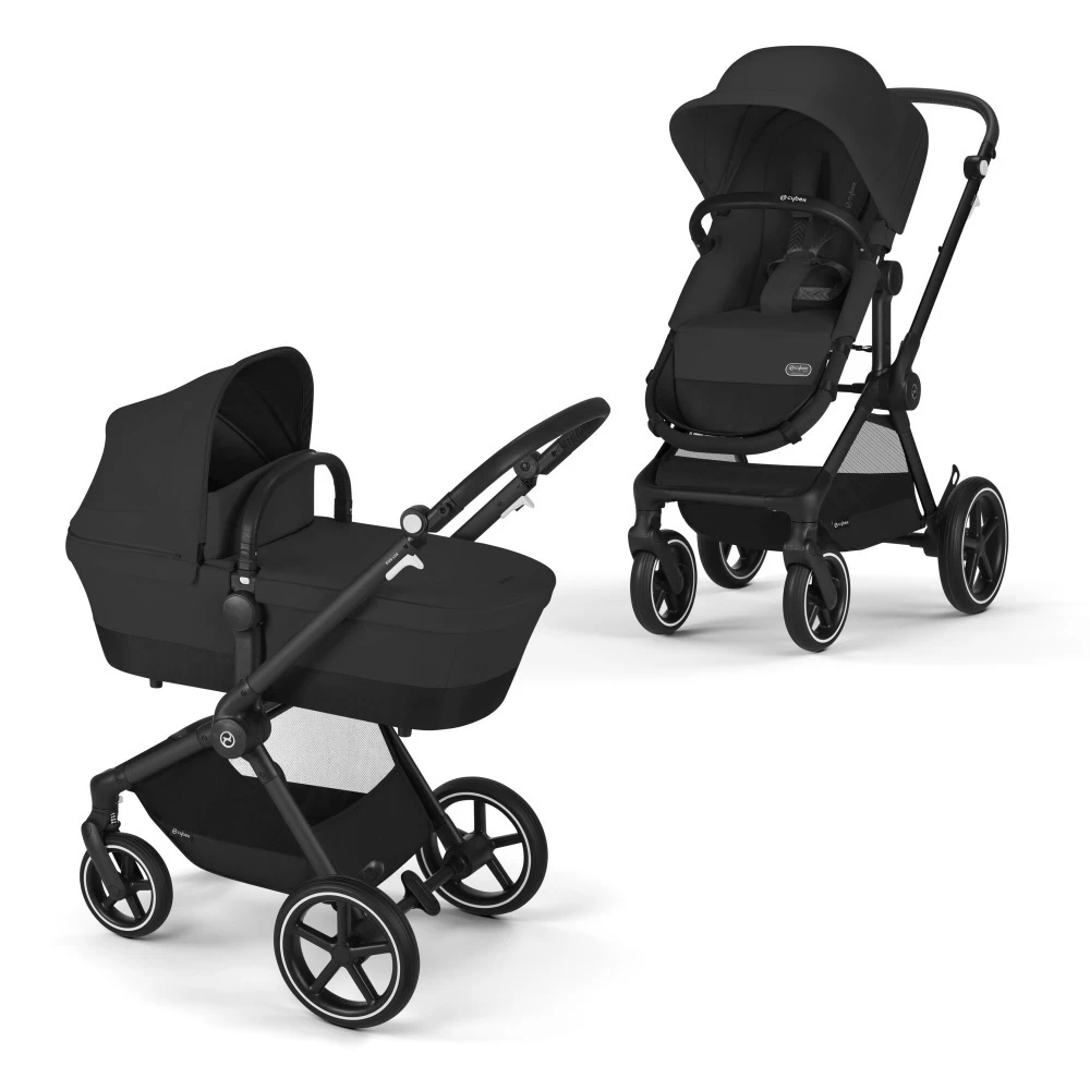 CYBEX Poussette Eos Lux Black Siège Moon Black – Image 2