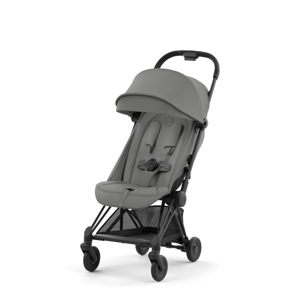 CYBEX Poussette Compacte Coya Châssis Matt Black Siège Gris