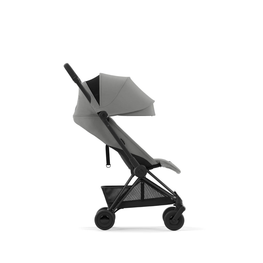 CYBEX Poussette Compacte Coya Châssis Matt Black Siège Gris – Image 5