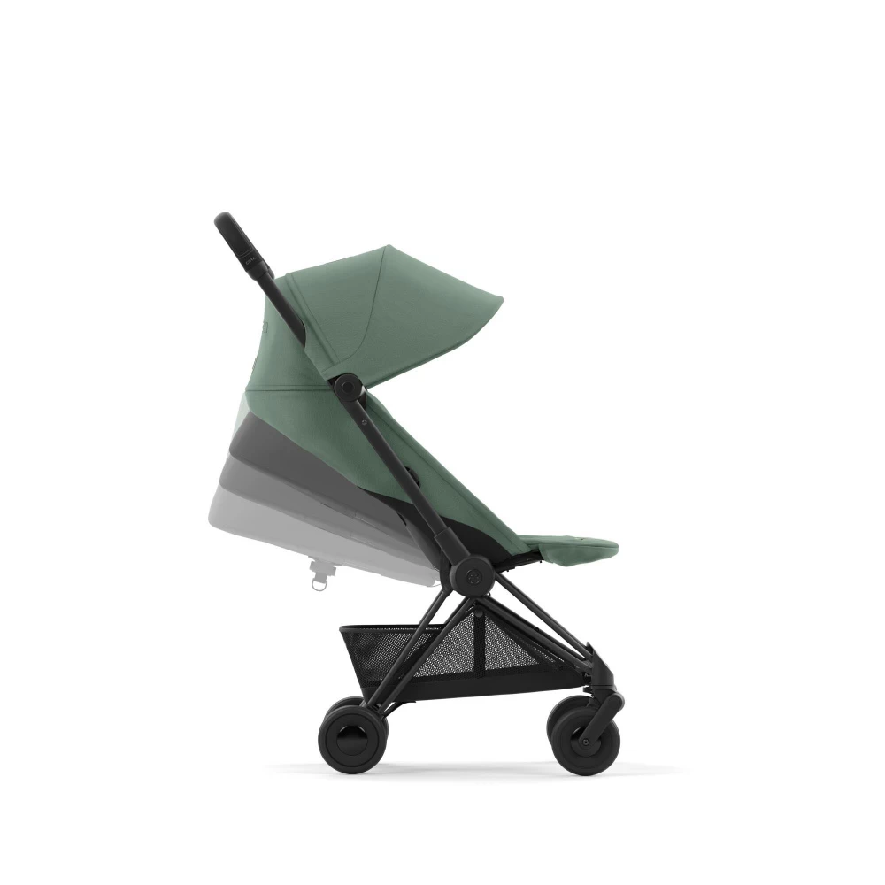 CYBEX Poussette Compacte Coya Châssis Matt Black Siège Vert – Image 4