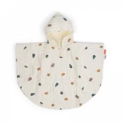 Done By Deer Poncho De Bain Sea Friends Beige