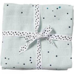 Done By Deer Lot De 2 Langes 70x70cm Dreamy Dots Blue