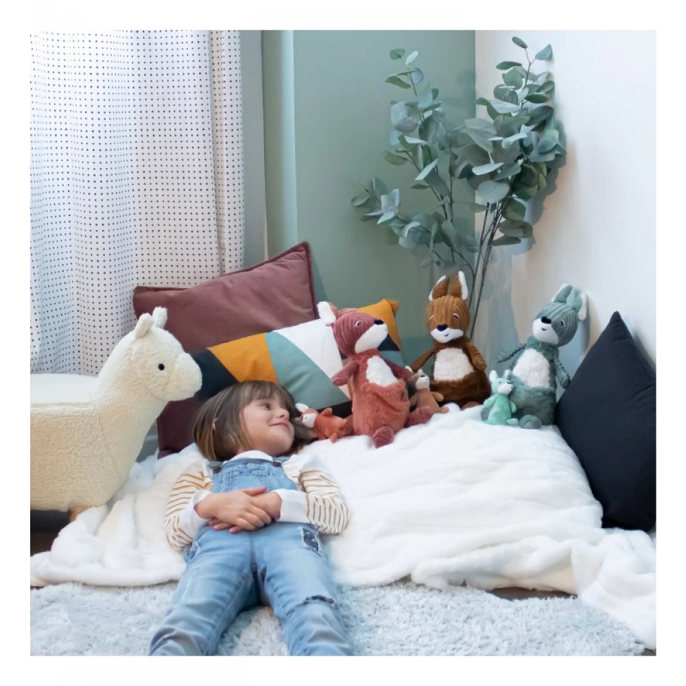 Peluche Kangourou Et Son Bébé Vert Allézou Les Ptipotos – Image 5