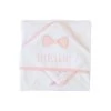 Cape De Bain 75x75 Cm Avec Gant Rose Little Girl