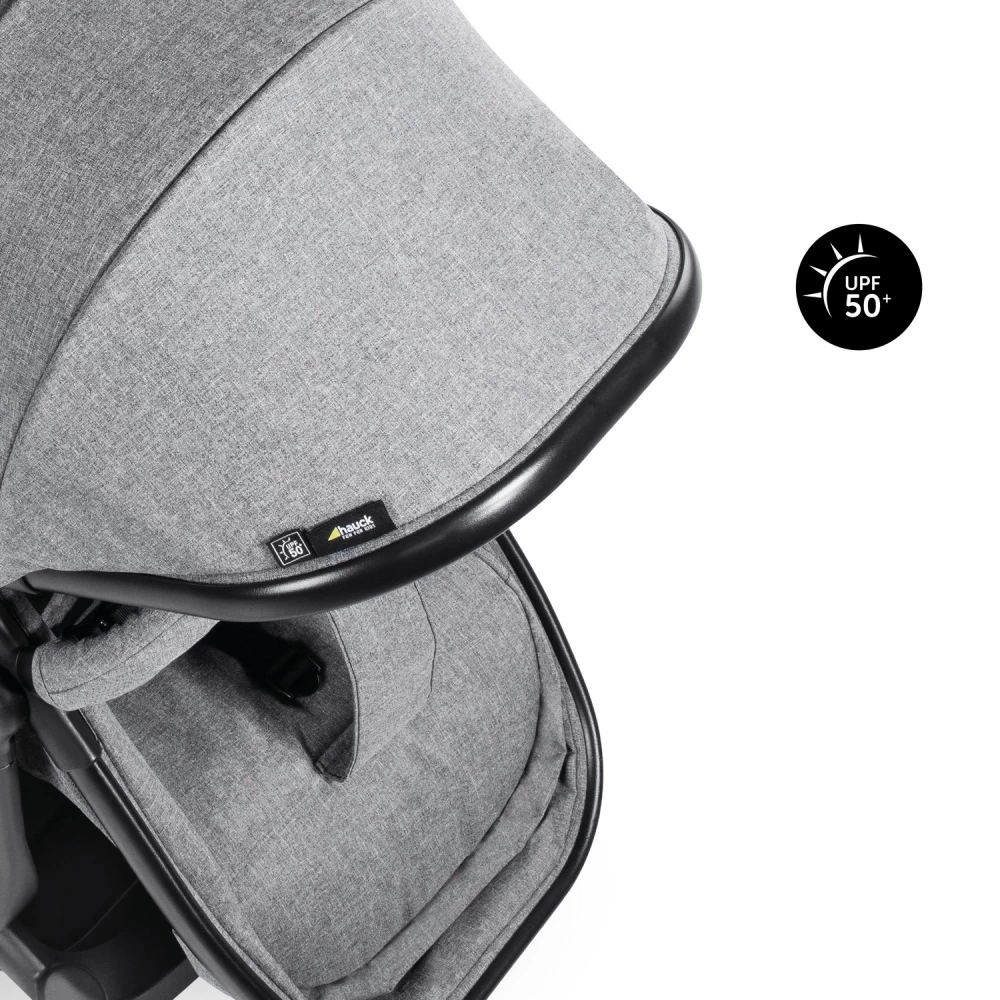 HAUCK Poussette Double Atlantic Twin Melange Grey – Image 15
