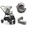 Joie Pack Trio Poussette Finiti Signature Oyster + Siège Auto I-snug 2 Pebble + Nacelle Ramble Signature Xl Oyster