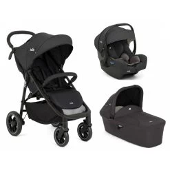 Joie Pack Trio Poussette Litetrax S Shale + Siège Auto I-gemm 3 Shale + Nacelle Ramble Shale