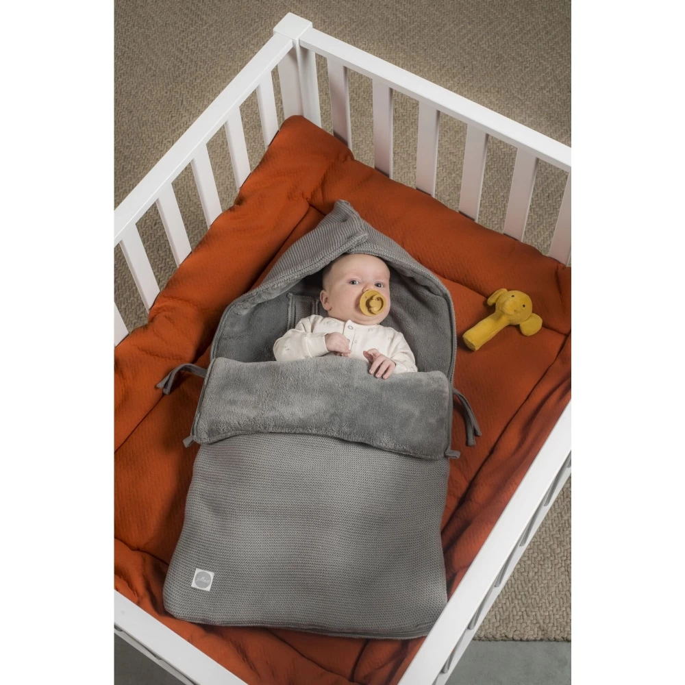 Jollein Nid D'ange Groupe 0+ Basic Knit Stone Grey – Image 6