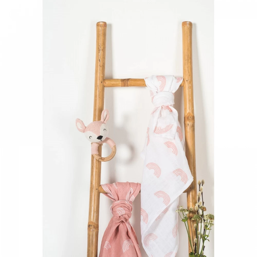 Jollein Anneau De Dentition Deer Pale Pink – Image 2