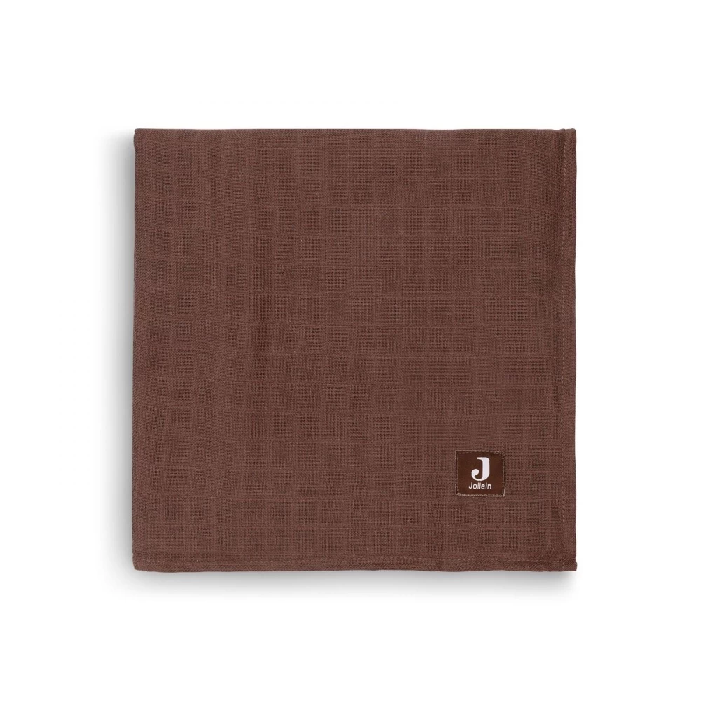 Jollein Lot De 2 Langes Coton Hydrophile 115x115 Cm Meadow Chestnut – Image 3