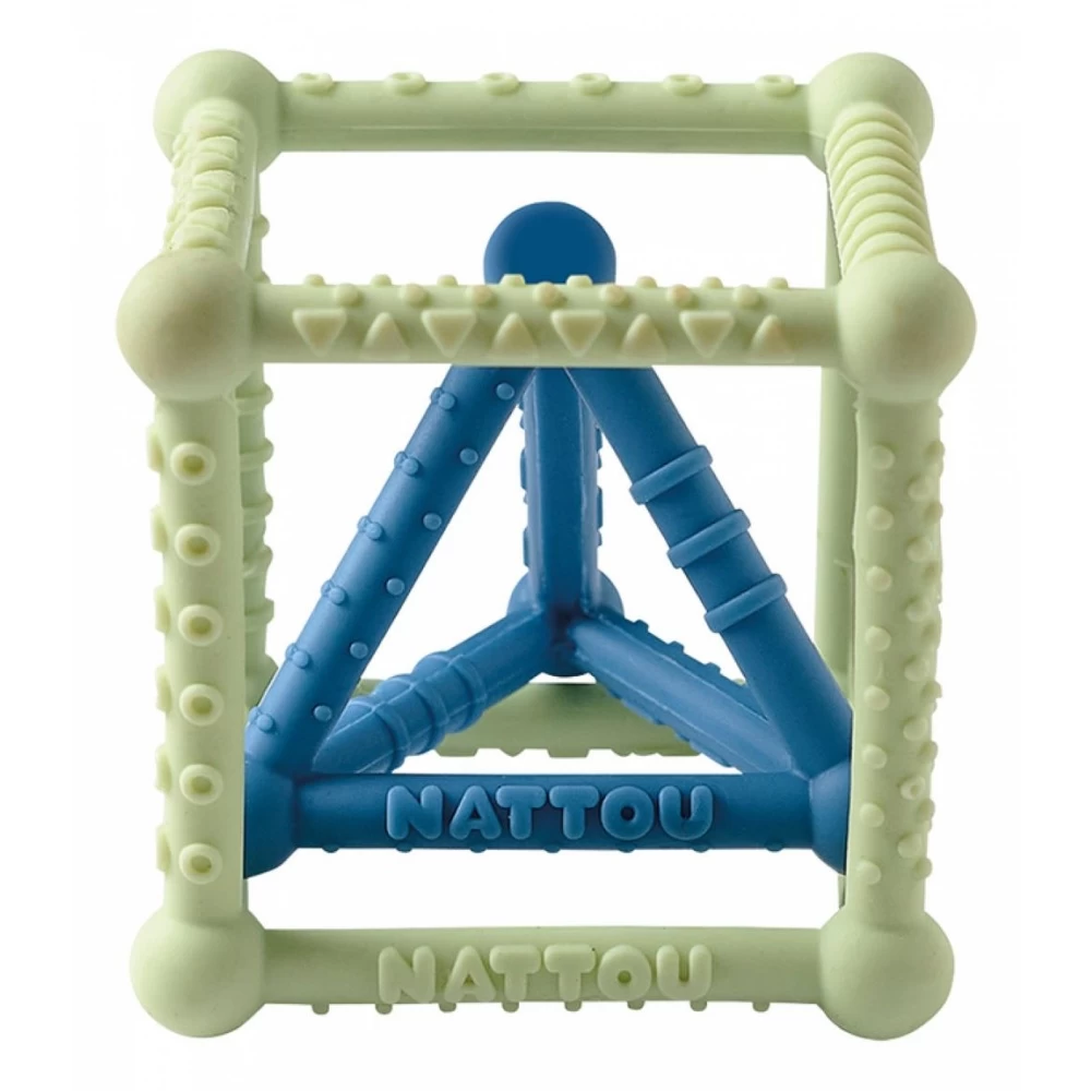 NATTOU Set Dentition Vert/bleu Silicone