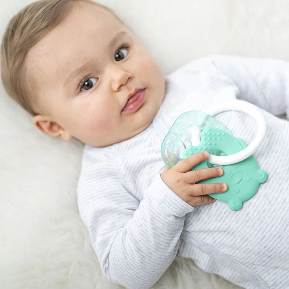 NATTOU Anneau De Dentition Réfrigérant Ours Vert – Image 2