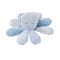 NATTOU Peluche Bébé Pieuvre Activités Blue