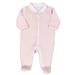 Pyjama Velours Sophie La Girafe 1 Mois Rose