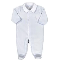 Pyjama Velours Sophie La Girafe 3 Mois Bleu