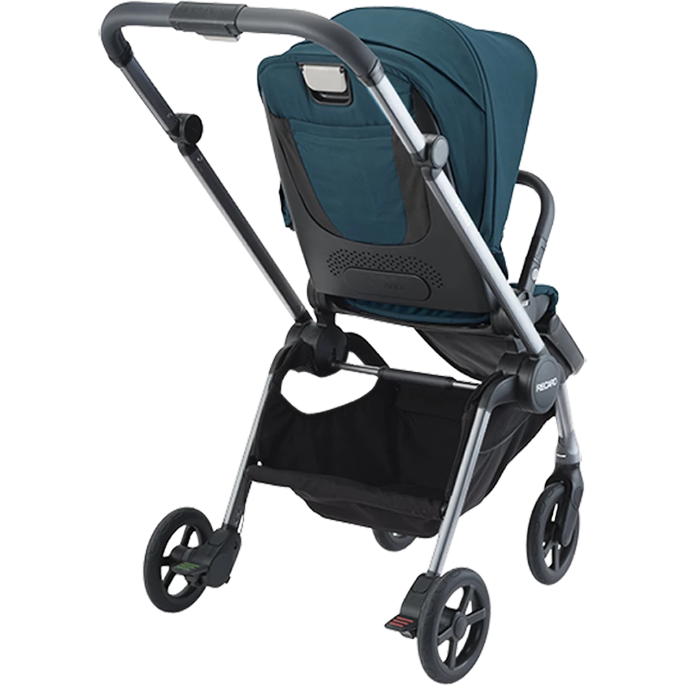 Recaro Poussette 4 Roues Sadena Aluminium Grey + Assise Select Teal Green – Image 2