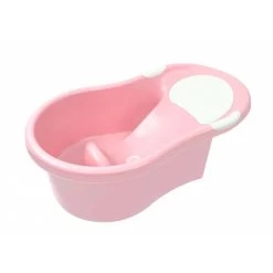 Baignoire 0-6 Mois Avec Transat Intégré Rose