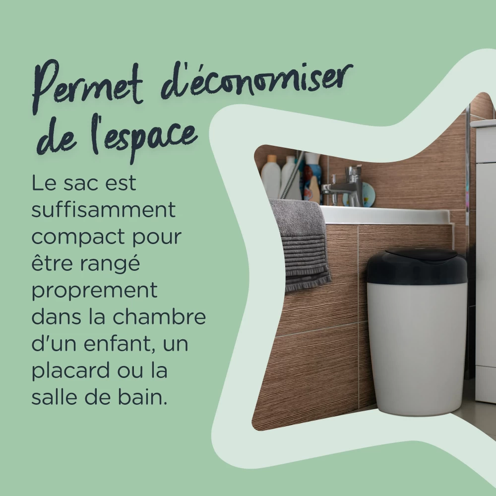 Tommee Tippee Poubelle à Couches Simplee Gris – Image 6