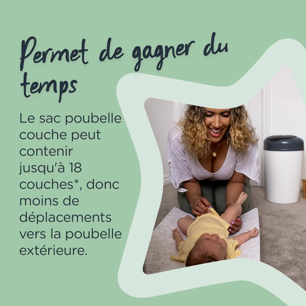 Tommee Tippee Poubelle à Couches Simplee Gris – Image 7