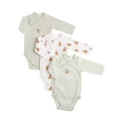 Lot De 3 Bodies 6 Mois Botanica