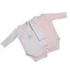 Lot De 2 Bodies Blanc Et Rose Naissance Lilibelle