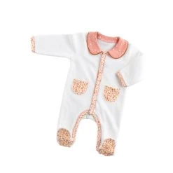 Pyjama Bébé Naissance Col Motif Floral Esmée