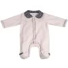 Pyjama Bébé Velours Rose Miss Fleur De Lune Naissance