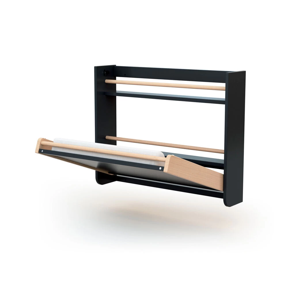 Table à Langer Murale Confort Gris Graphite Et Hêtre Verni – Image 3