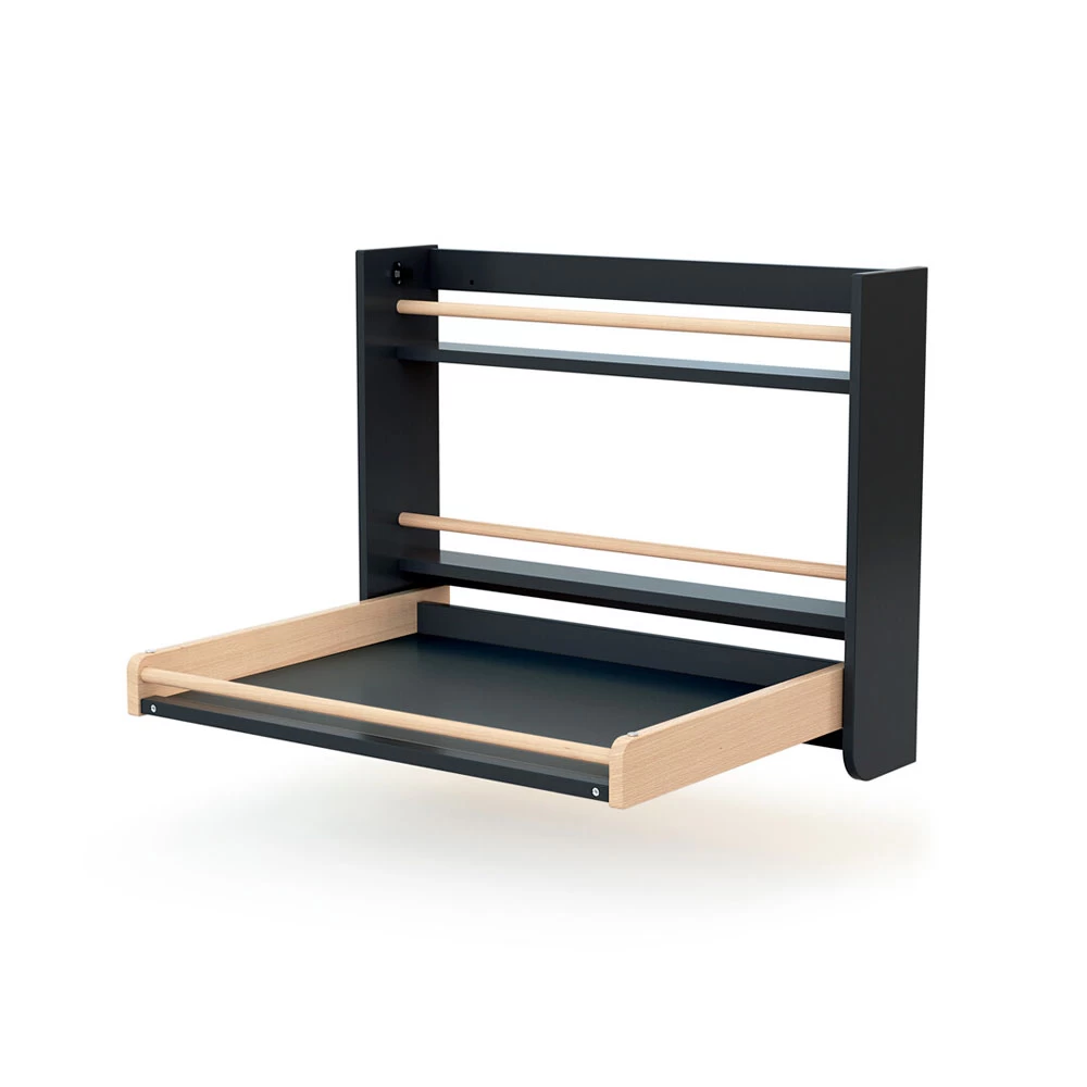 Table à Langer Murale Confort Gris Graphite Et Hêtre Verni – Image 4