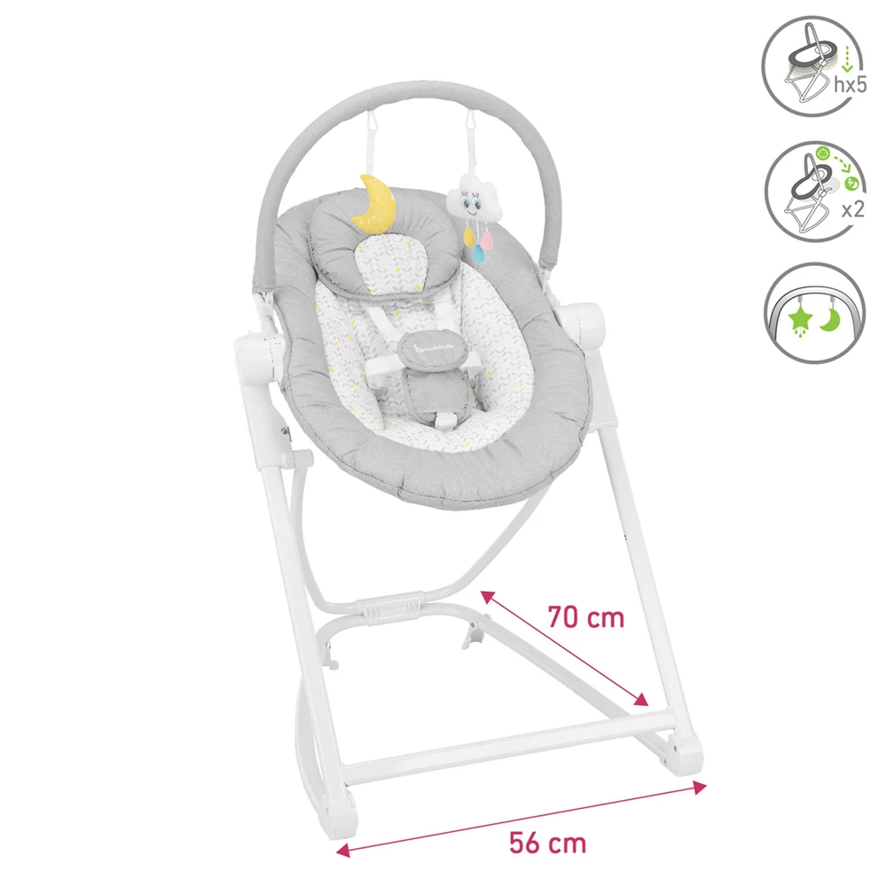 Badabulle Transat Bébé Haut Compact'up Candy – Image 6